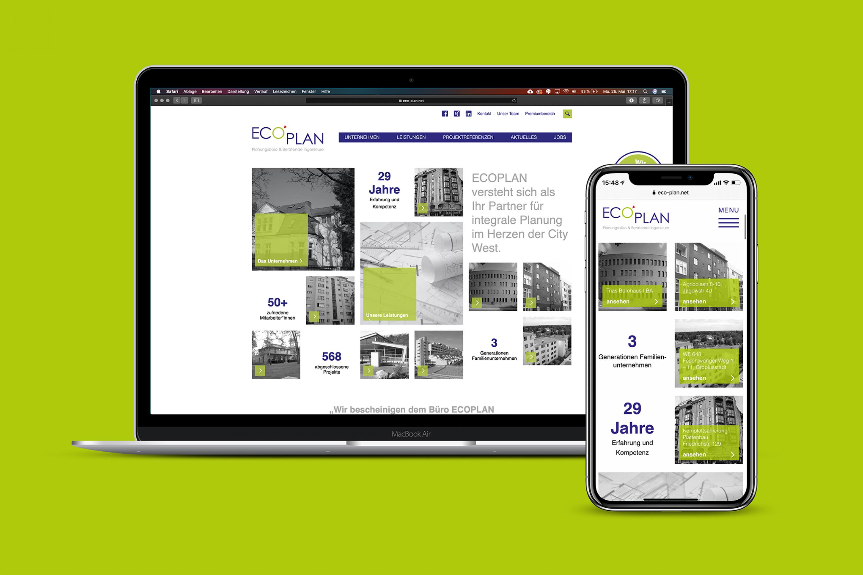 2-Webdesign-EcoPlan-FORMLOS-Berlin-Corporate-Design-Titel