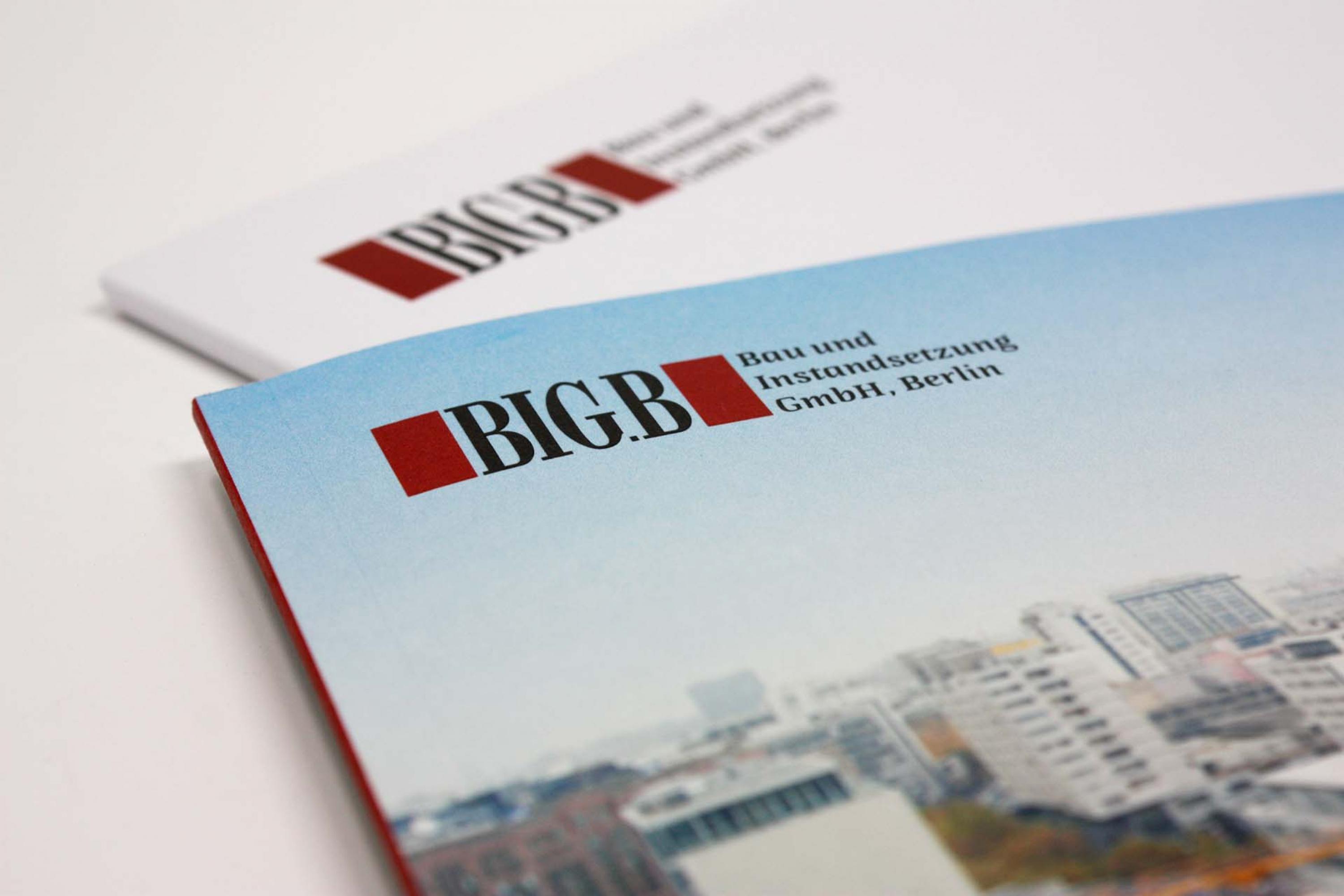 Vorschau-Bild: Imagebroschüre für das Berliner Bauunternehmen BIG.B Bau